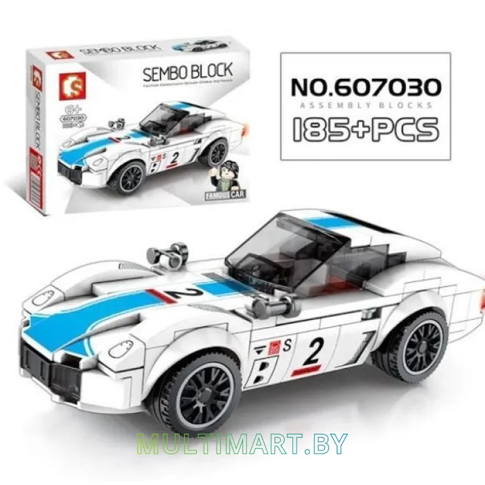 Конструктор Sembo Block Спорткар 607030 (185 деталей)